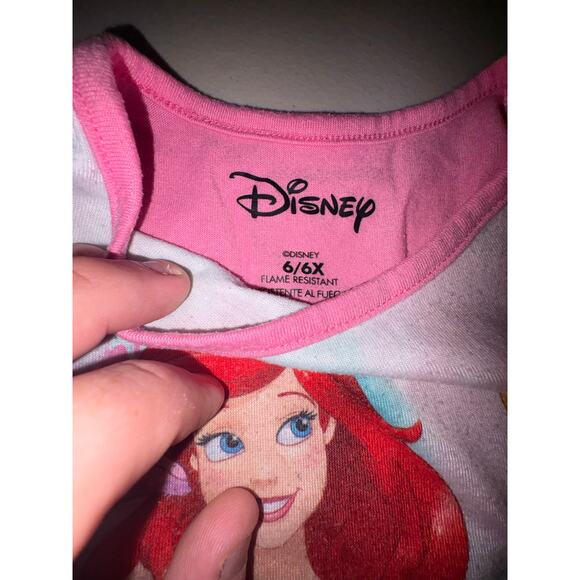 Disney Princess Girls Nightgown Live Your Story Ariel Rapunzel Cinderella Size 6 - Picture 4 of 4